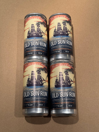 Old Sun Rum Original & Ginger Beer Can